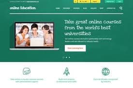 Preview of Online Course Hub template